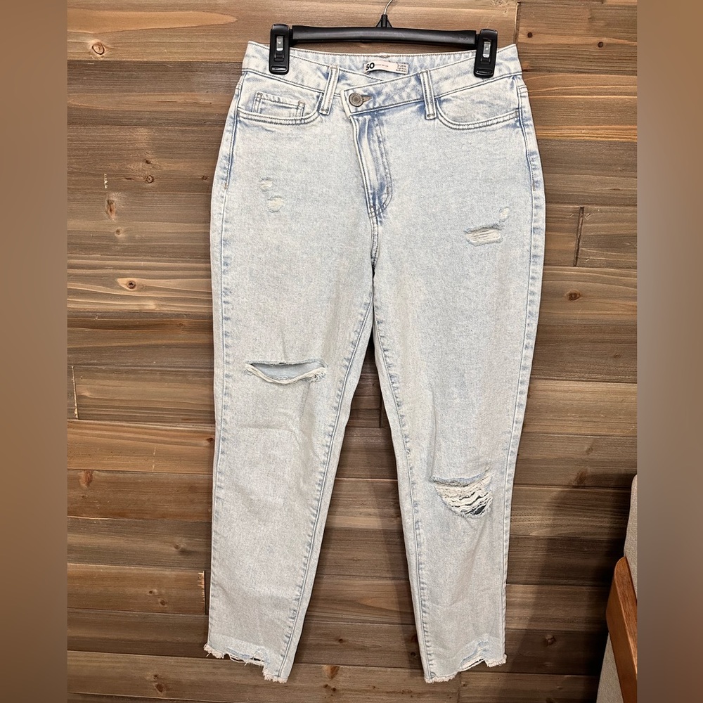 Cross Button Jeans